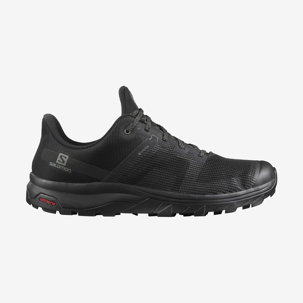 Salomon OUTLINE PRISM GORE-TEX Zapatillas Trekking Hombre - Negras - Colombia (03672-NWHS)